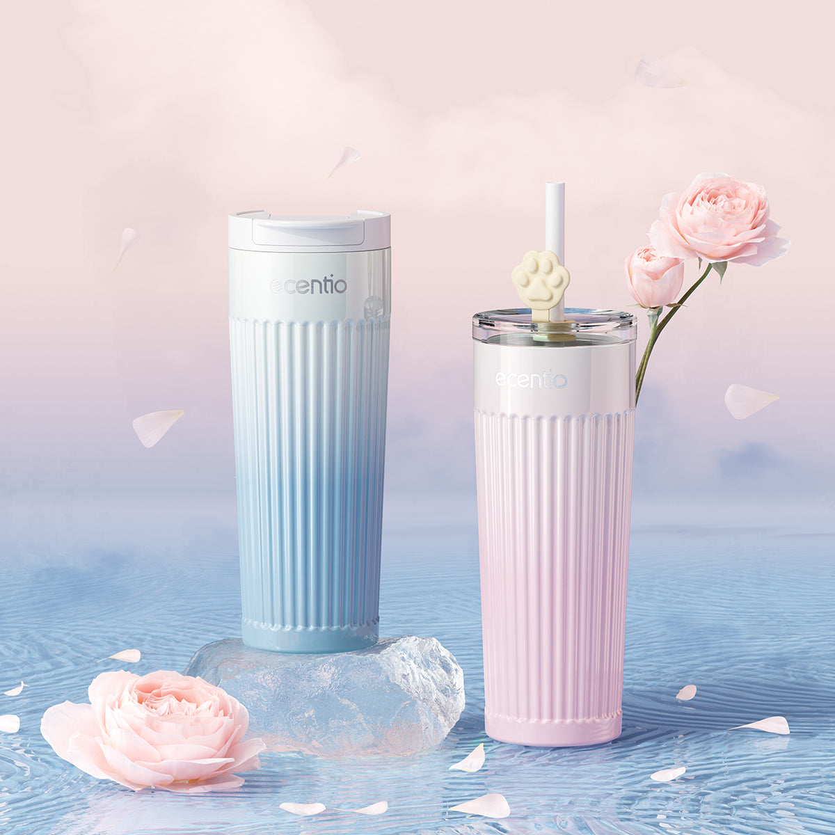 ecentio Botol Minum tumbler coffee Aurora seri Bottle 500ml - ecentio