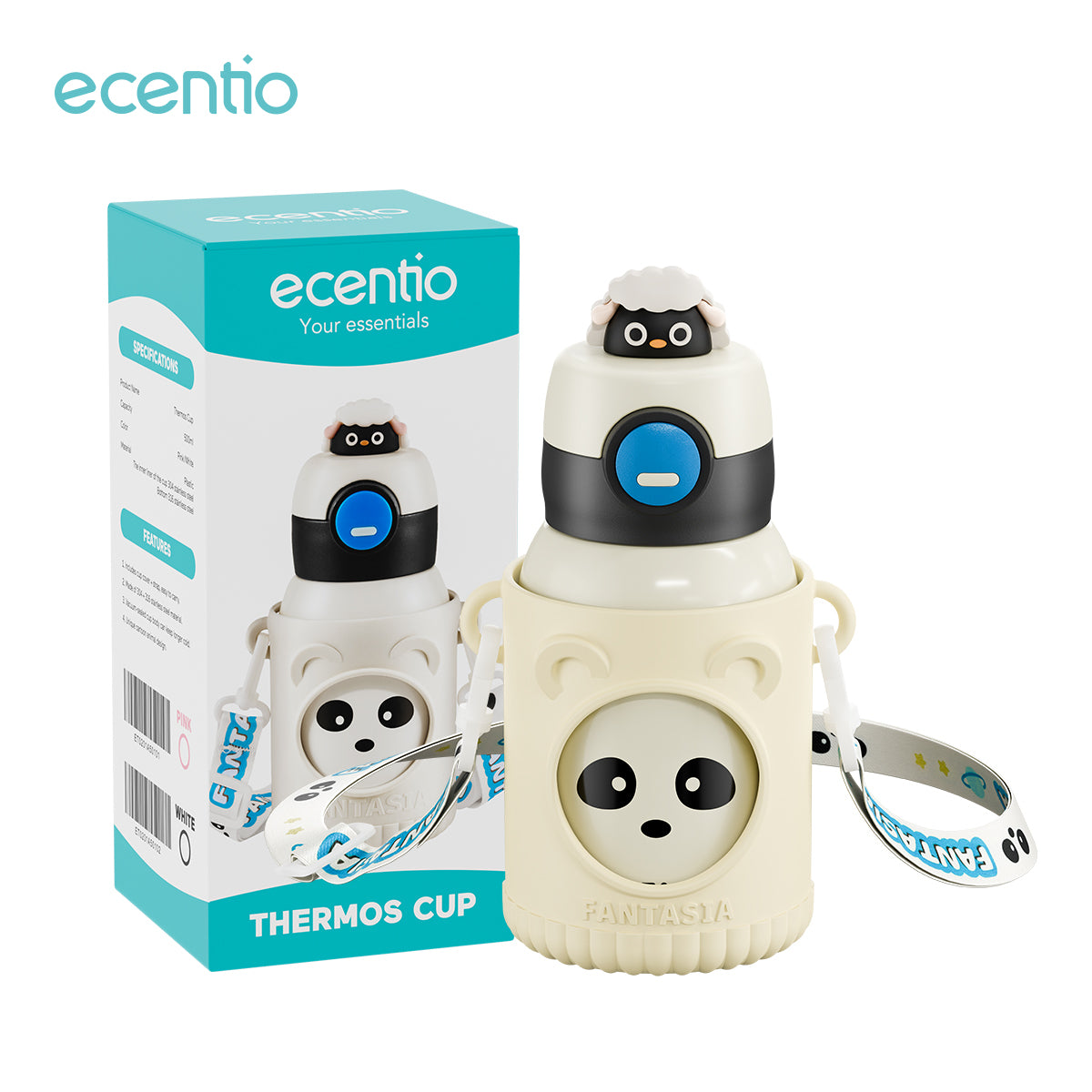 ecentio termos anak sedotan tail 500ml - ecentio