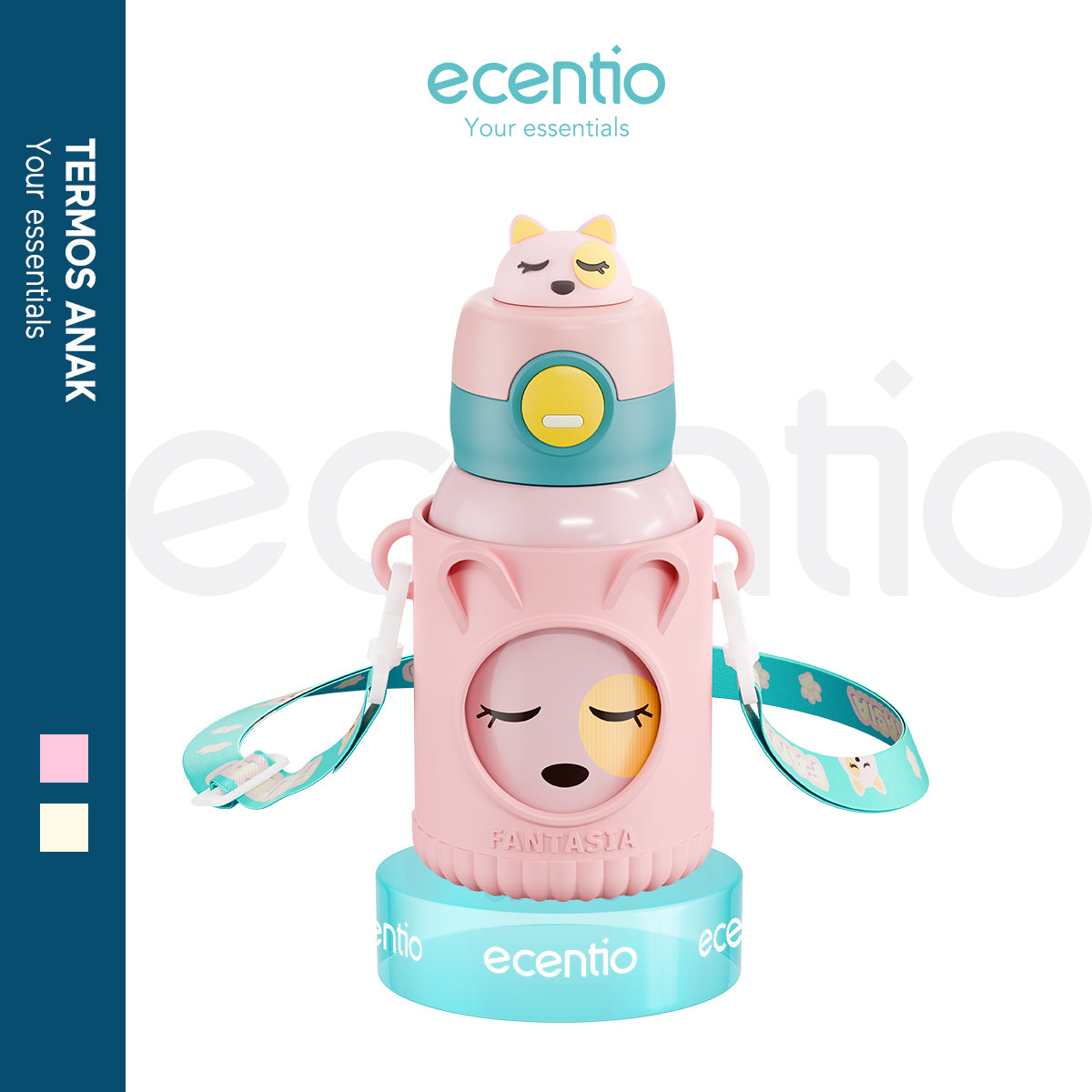 ecentio termos anak sedotan tail 500ml - ecentio
