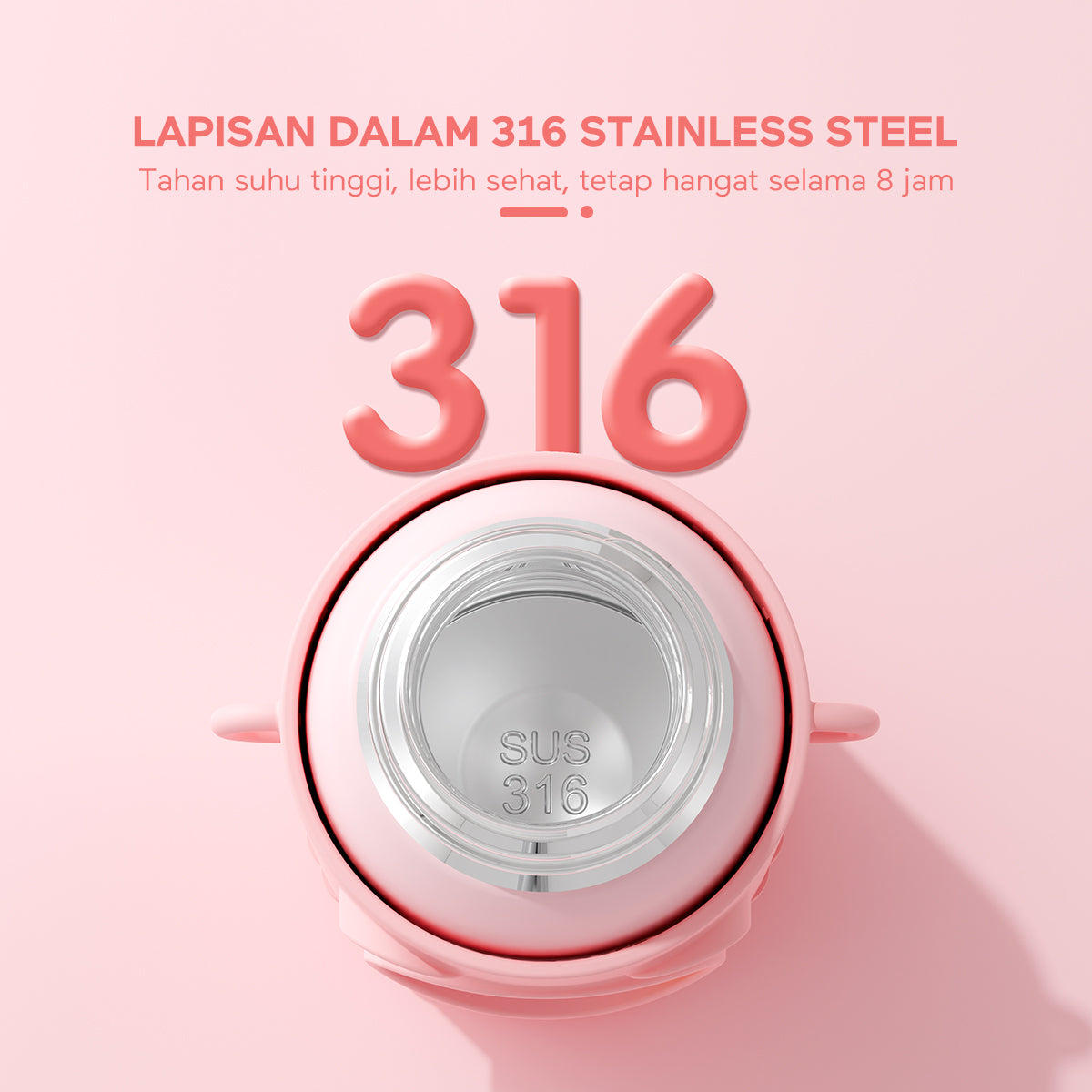 ecentio termos anak sedotan tail 500ml - ecentio