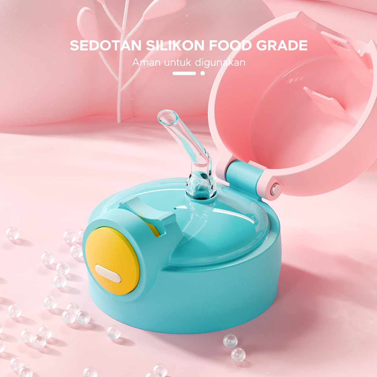 ecentio termos anak sedotan tail 500ml - ecentio