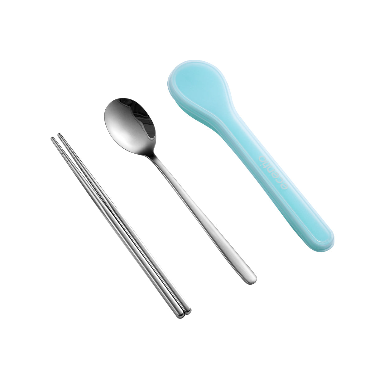 ecentio Peralatan Makan 304 Stainless Steel Set 2 Sumpit Sendok - ecentio