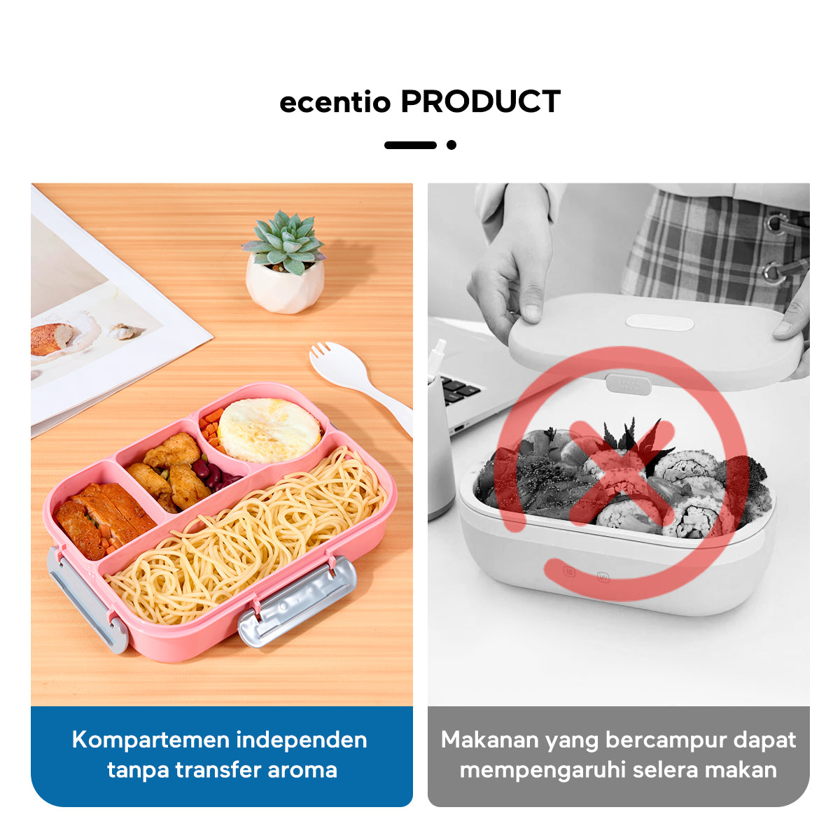 ecentio Kotak makan set BPA FREE - ecentio