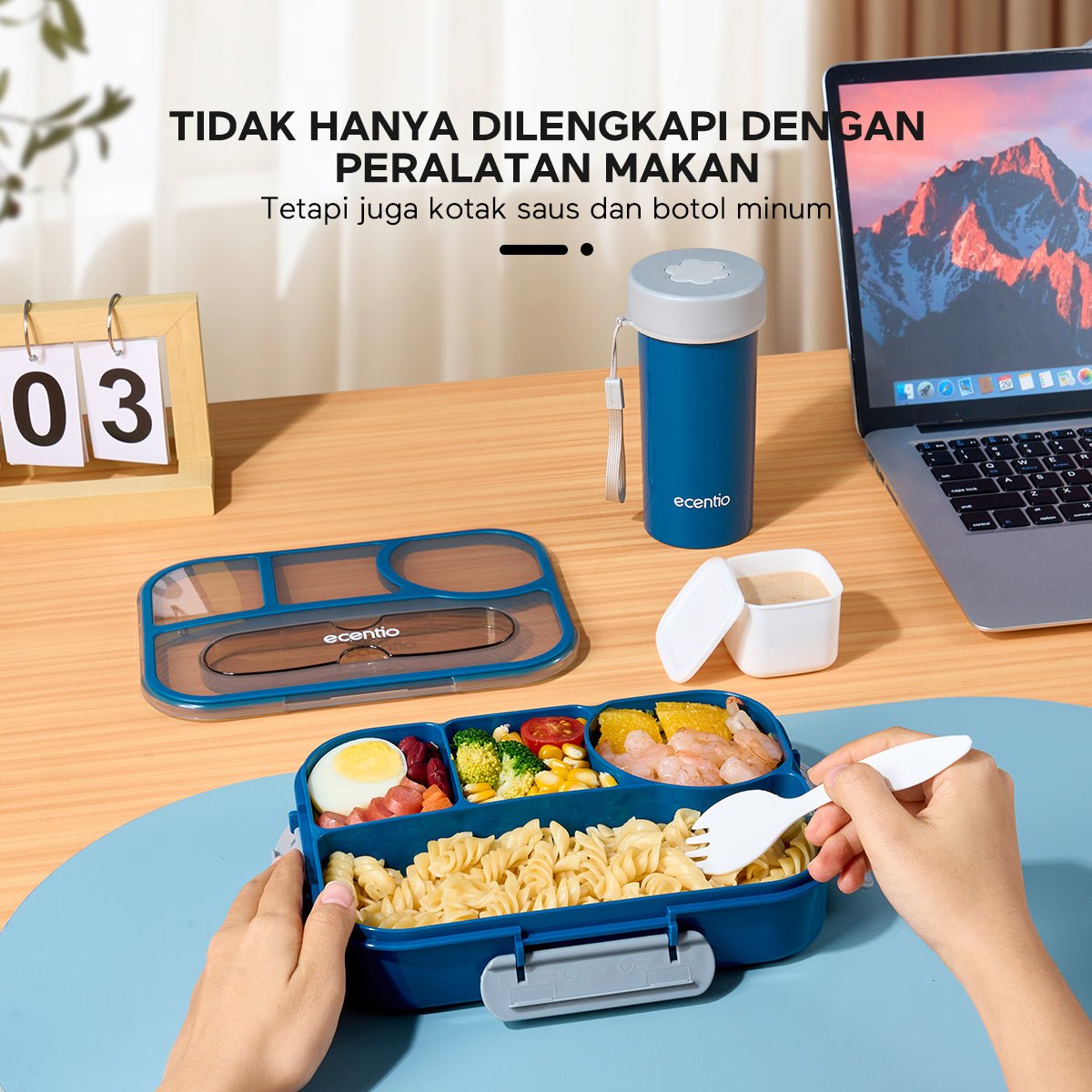ecentio Kotak makan set BPA FREE - ecentio