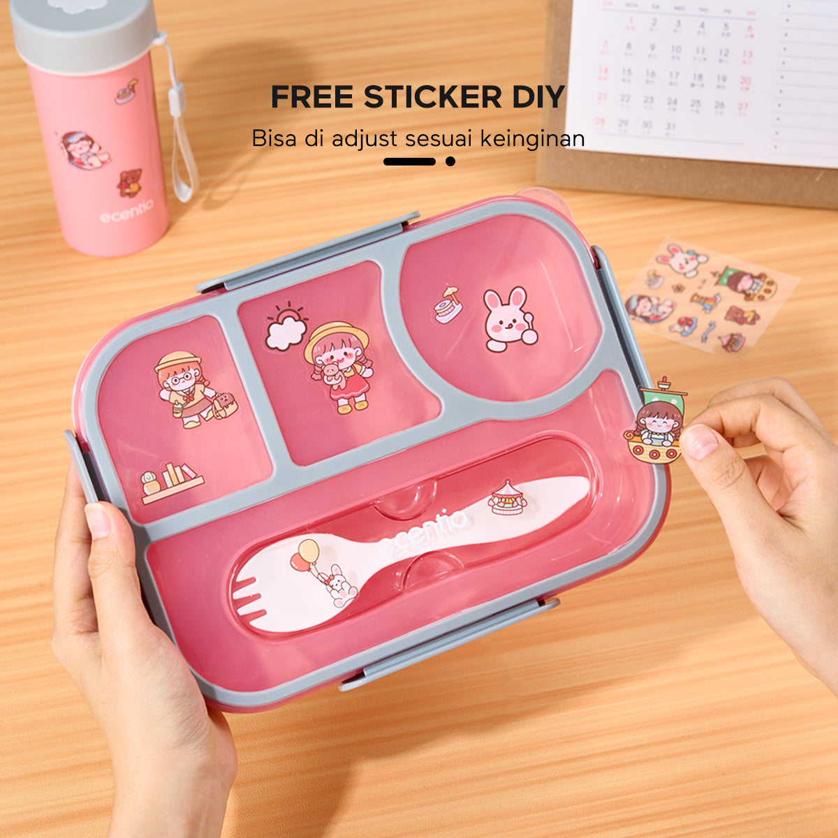 ecentio Kotak makan set BPA FREE - ecentio
