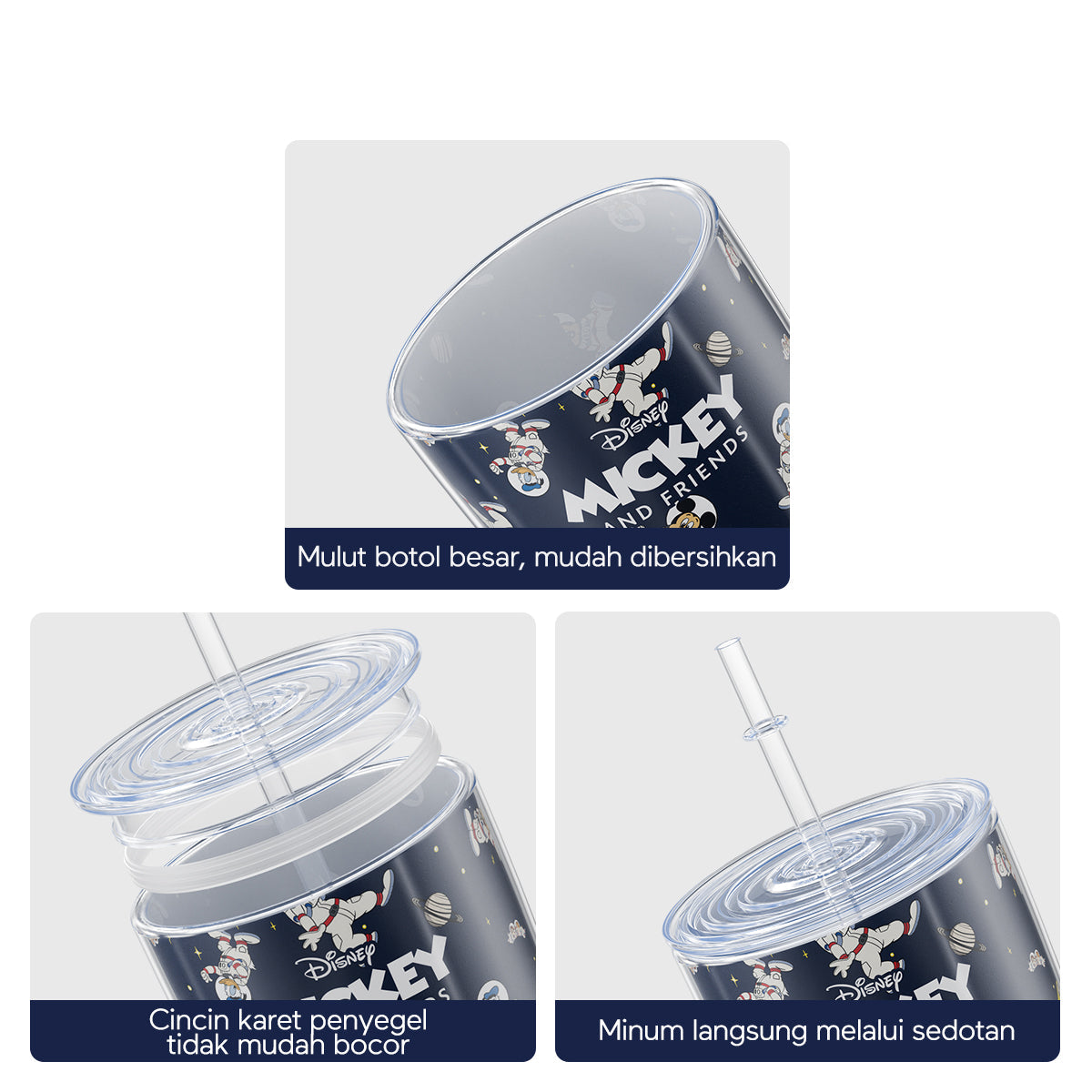 ecentio Tumbler Disney Mickey Mouse dan Lotso Edition 650ml - ecentio