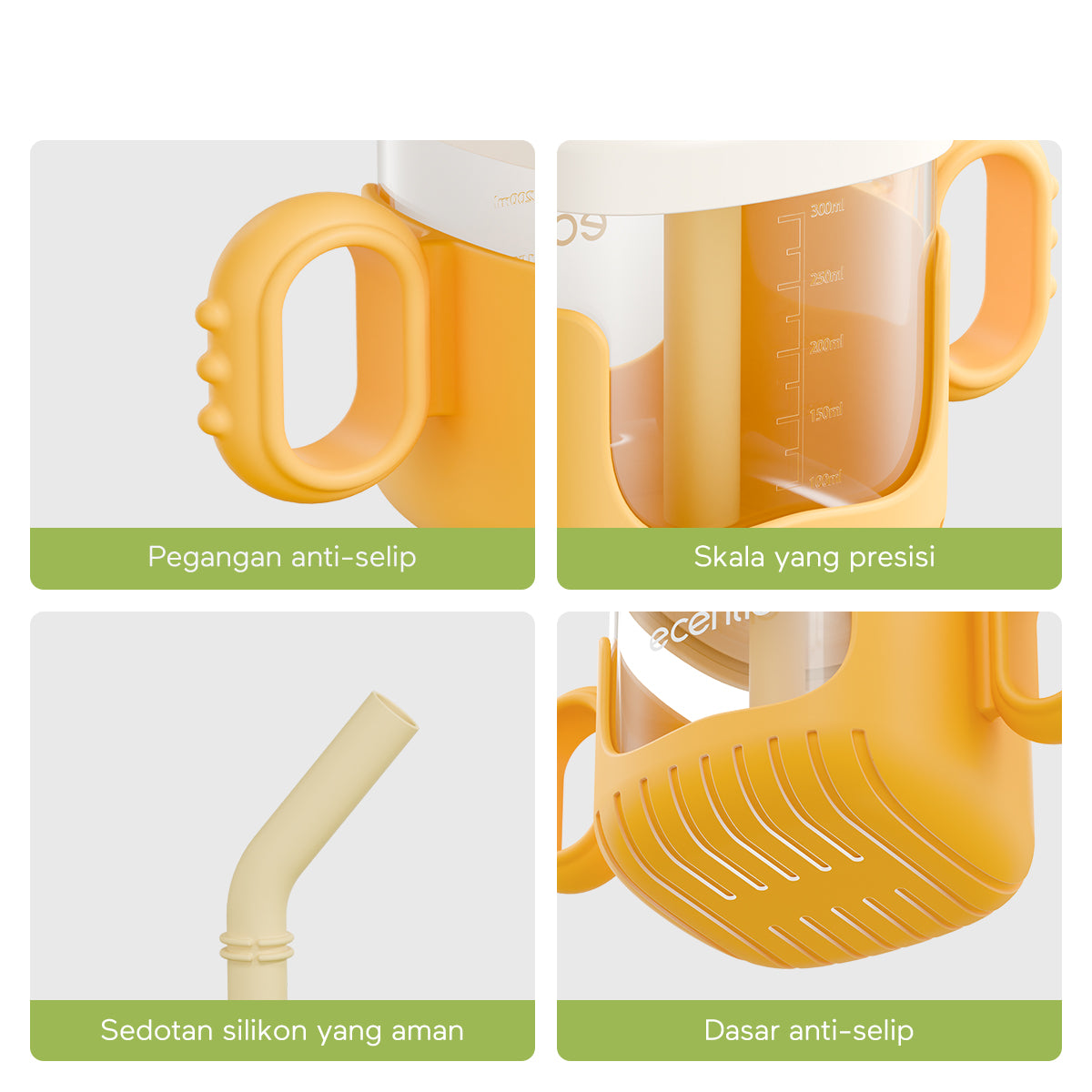 ecentiokids Training Cup Baby Sippy Cup bayi Botol Minum Sedotan anak - ecentio