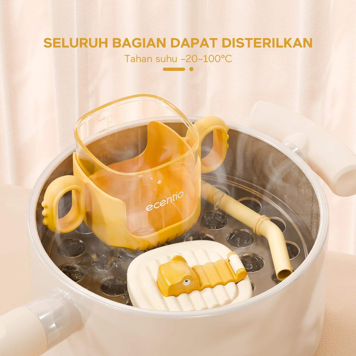 ecentiokids Training Cup Baby Sippy Cup bayi Botol Minum Sedotan anak - ecentio