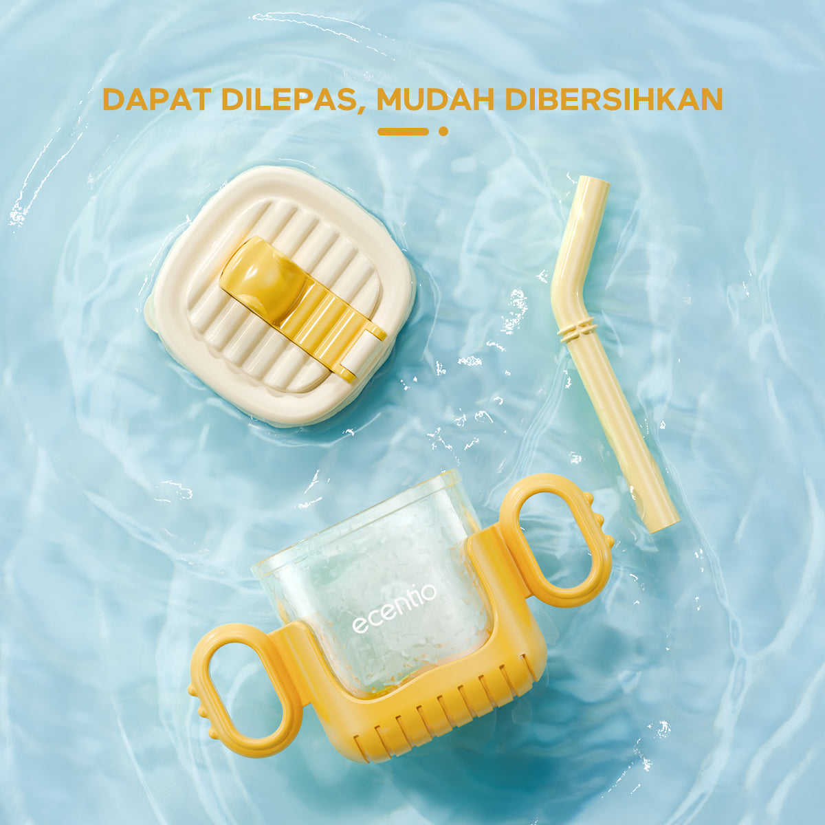 ecentiokids Training Cup Baby Sippy Cup bayi Botol Minum Sedotan anak - ecentio