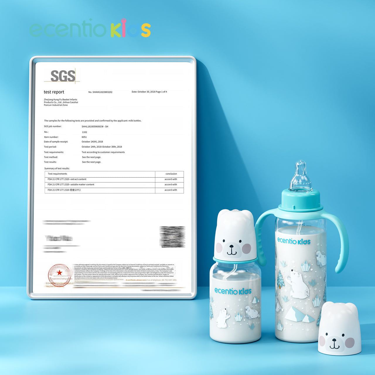 ecentiokids Dot Bayi Botol Susu 120Ml/240Ml Botol Minum Bayi BPA Free