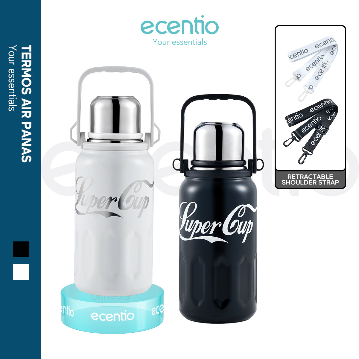 Pemesanan Awal!🌟Ecentio Tumbler Insulasi stainless 1200ml - ecentio