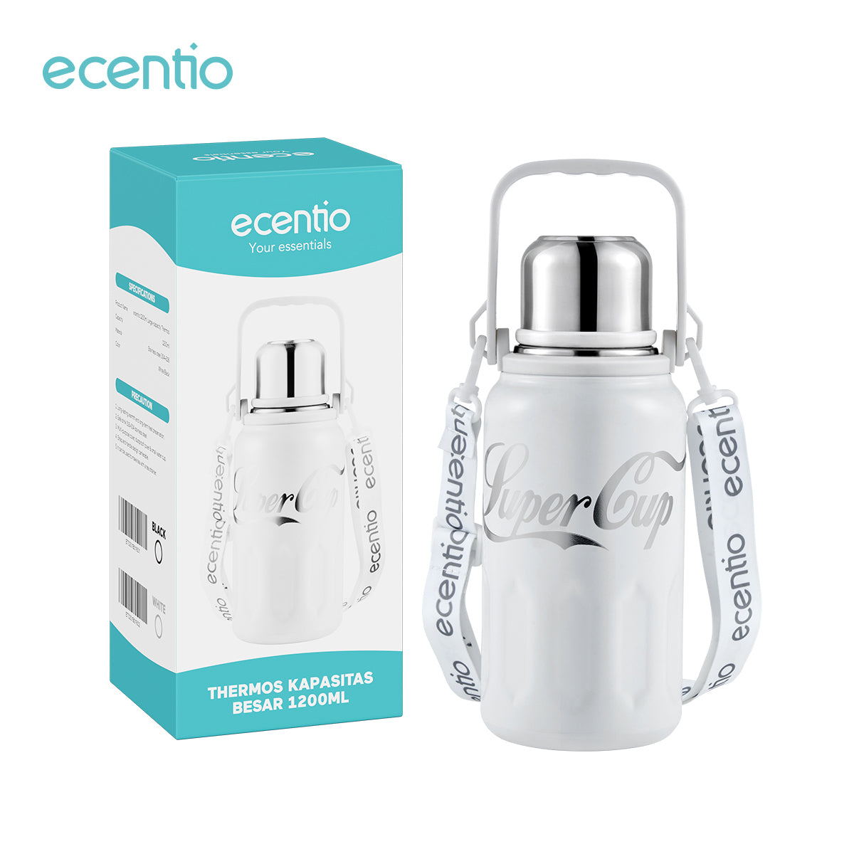 Pemesanan Awal!🌟Ecentio Tumbler Insulasi stainless 1200ml - ecentio
