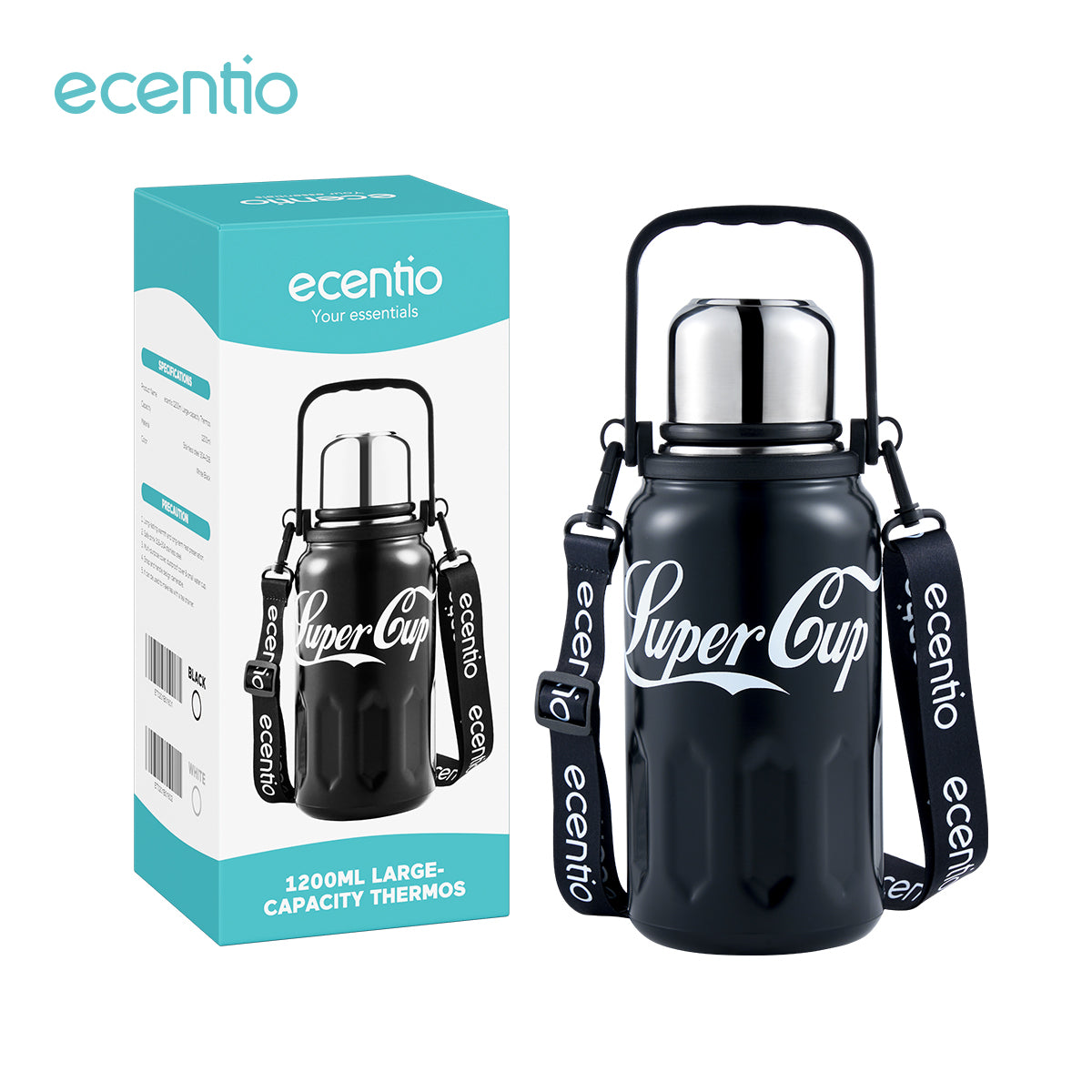 Pemesanan Awal!🌟Ecentio Tumbler Insulasi stainless 1200ml - ecentio