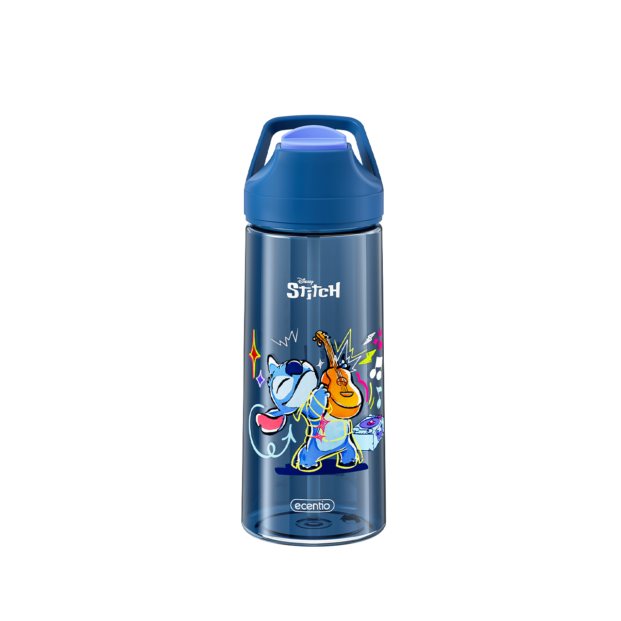 ecentio botol minum anak 500ml Disney Stitch lucu aesthetic perempuan botol air sekolah BPA free