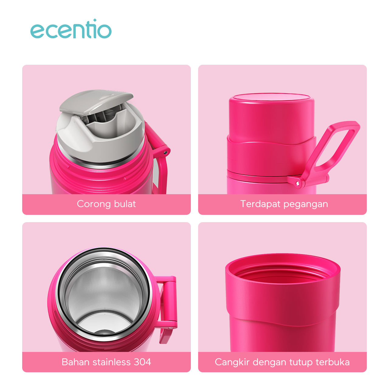 ecentio botol minum tumbler stainless 500ml tahan Disney Lotso dingin tumbler termos air panas 24jam