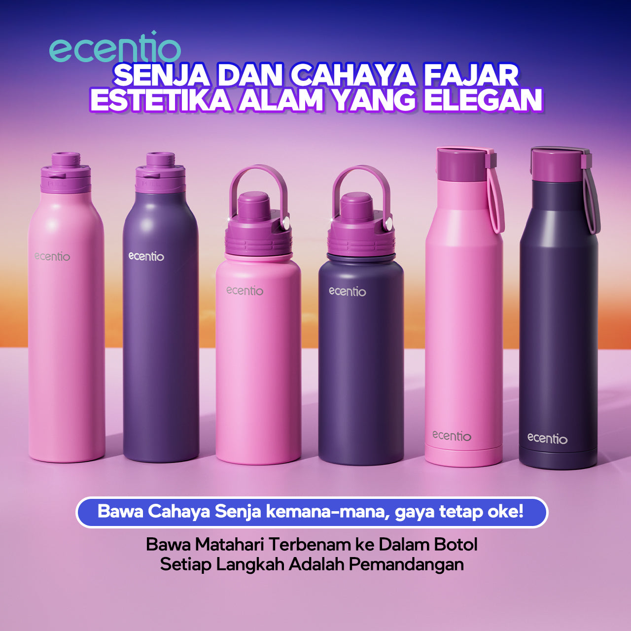 tempat minum stainless estetik anak laki laki 1 liter wadah minum stainless tumbler botol minum