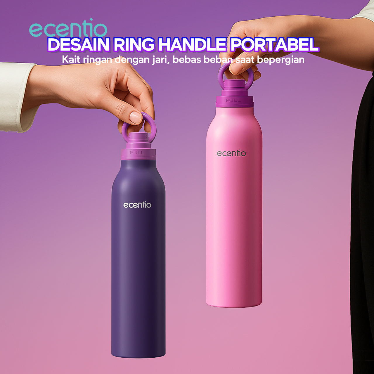 tempat minum stainless estetik anak laki laki 1 liter wadah minum stainless tumbler botol minum