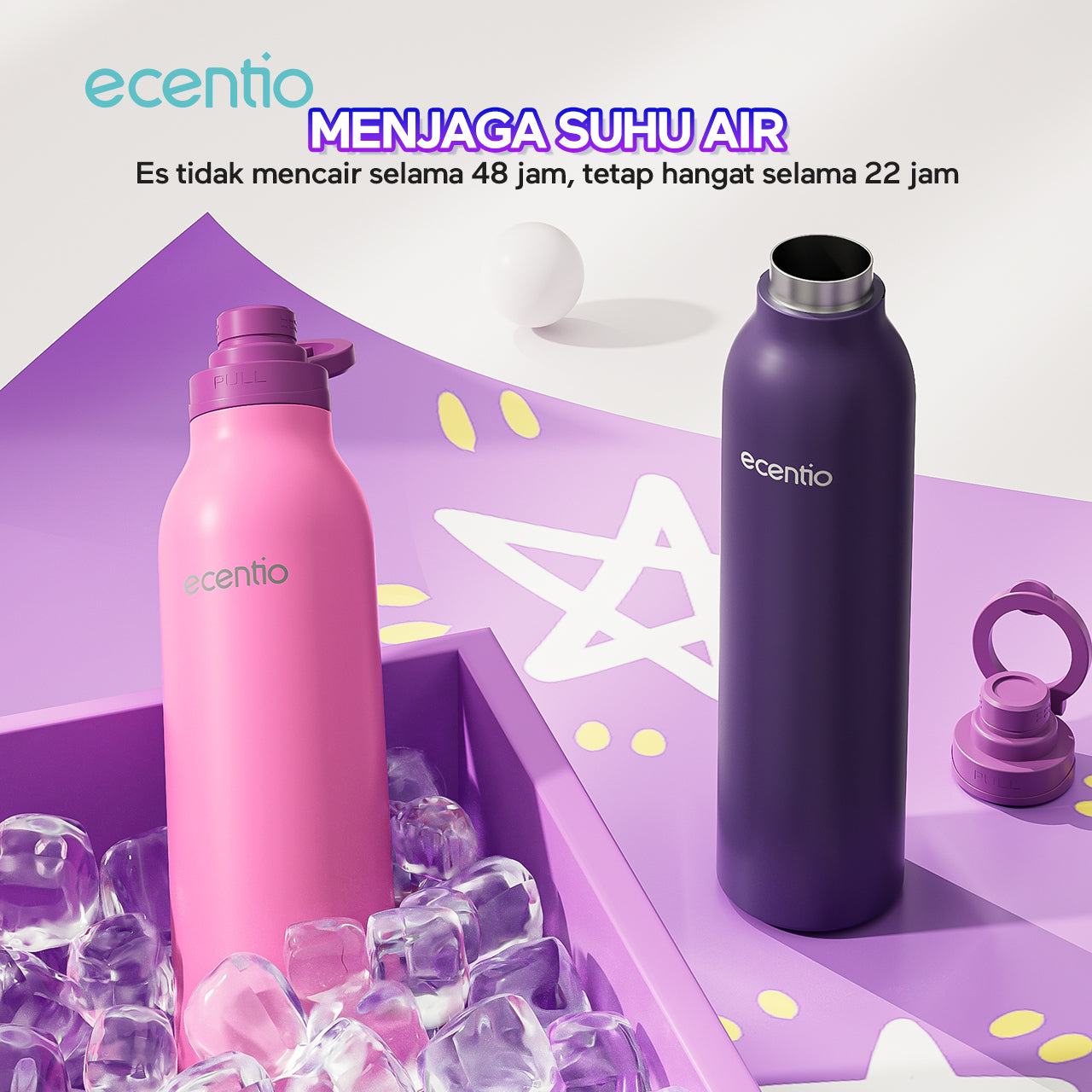 tempat minum stainless estetik anak laki laki 1 liter wadah minum stainless tumbler botol minum