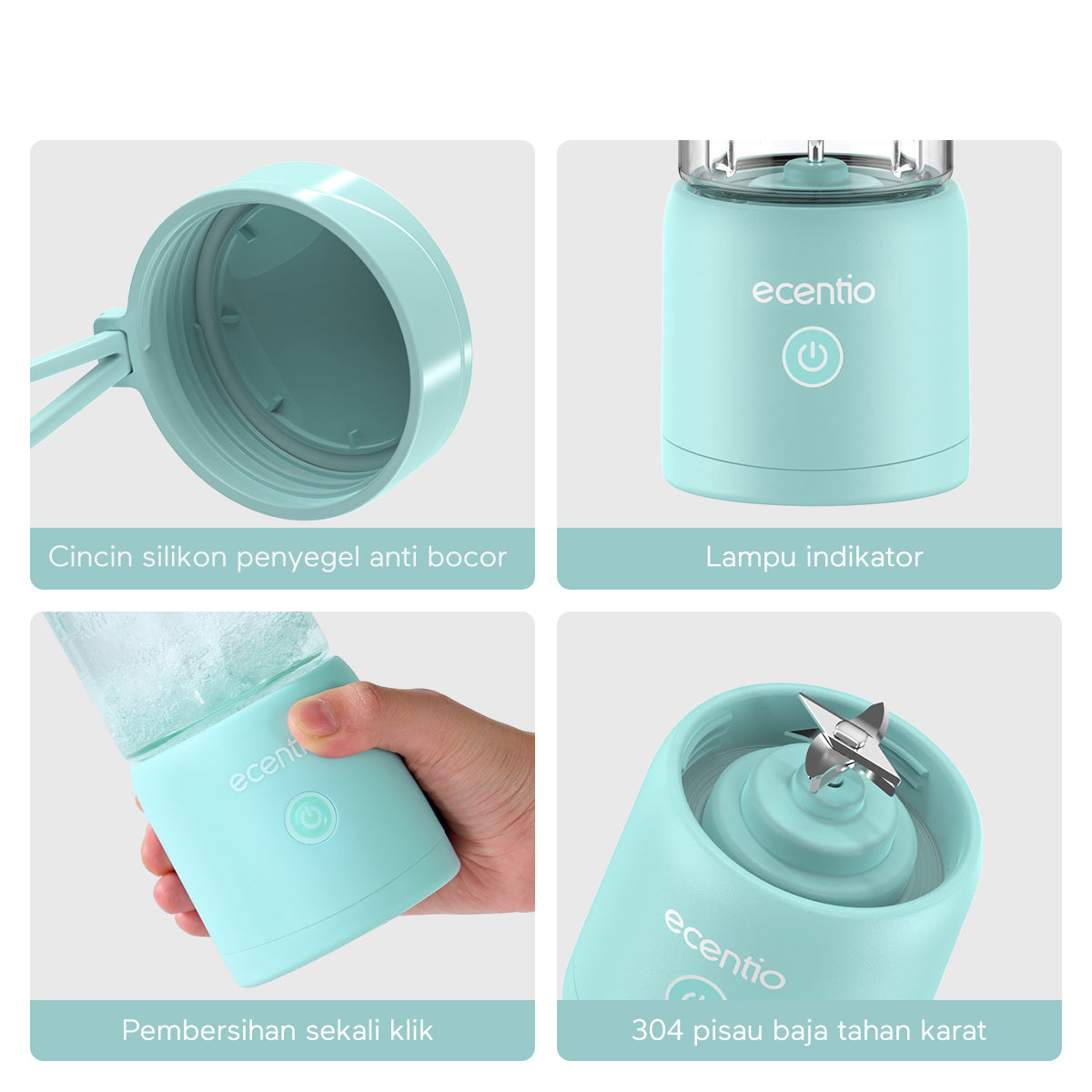 【2024NEW】ecentio 8piasu Juicer Blender mini Blender portable - ecentio