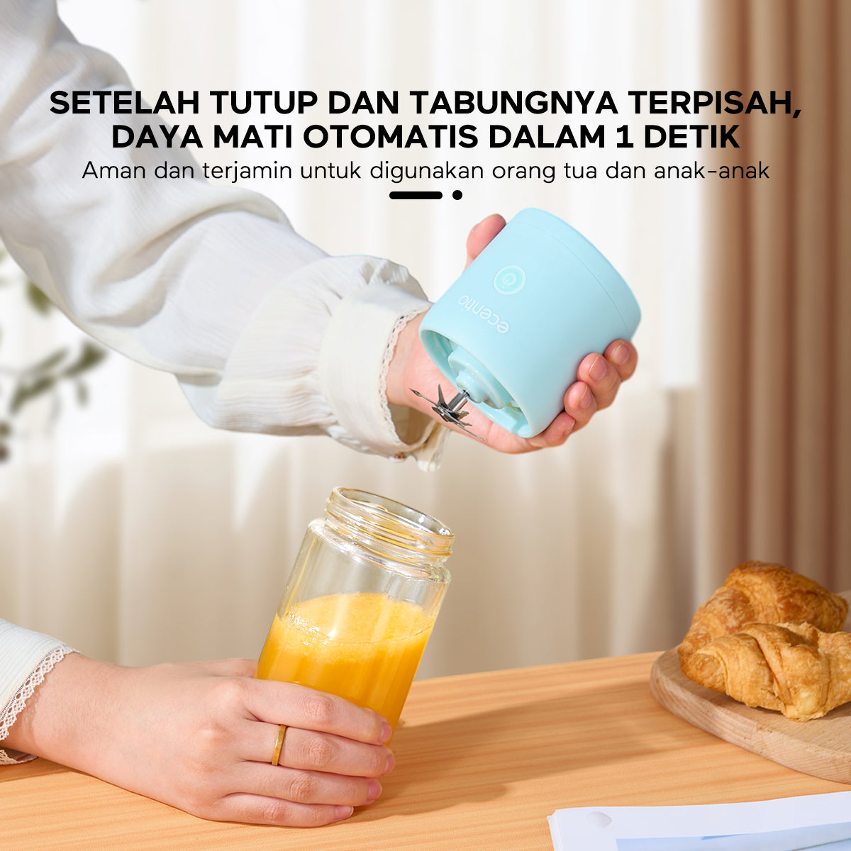 【2024NEW】ecentio 8piasu Juicer Blender mini Blender portable - ecentio