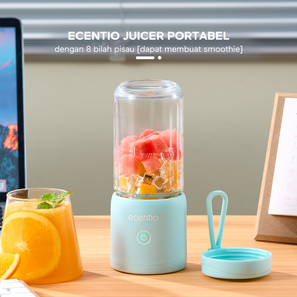 【2024NEW】ecentio 8piasu Juicer Blender mini Blender portable - ecentio