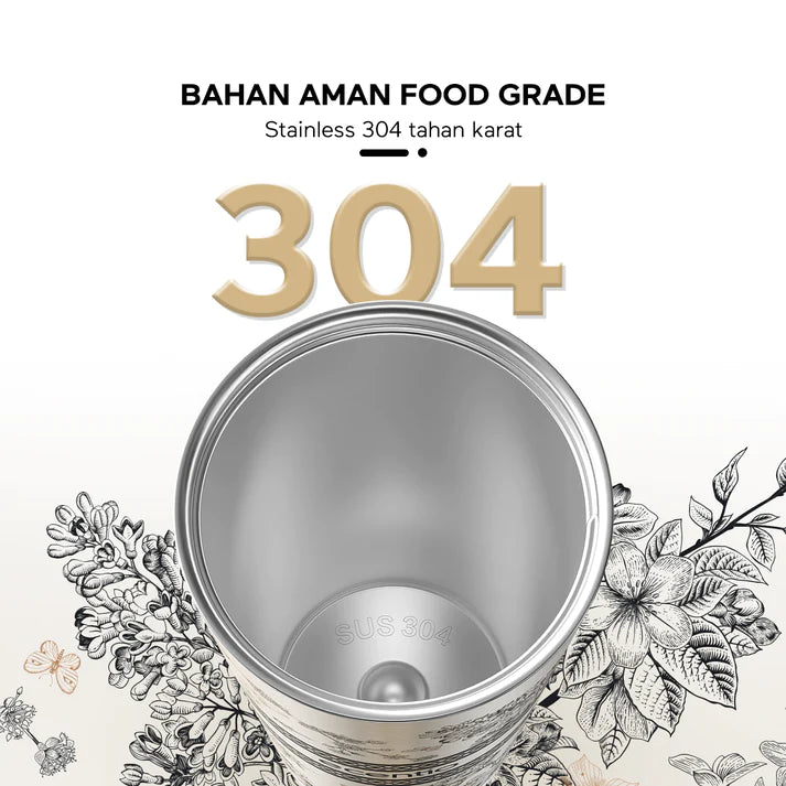 ecentio 8 mata pisau blender 2cup portable juicer + Portabel Botol minum stainless - ecentio