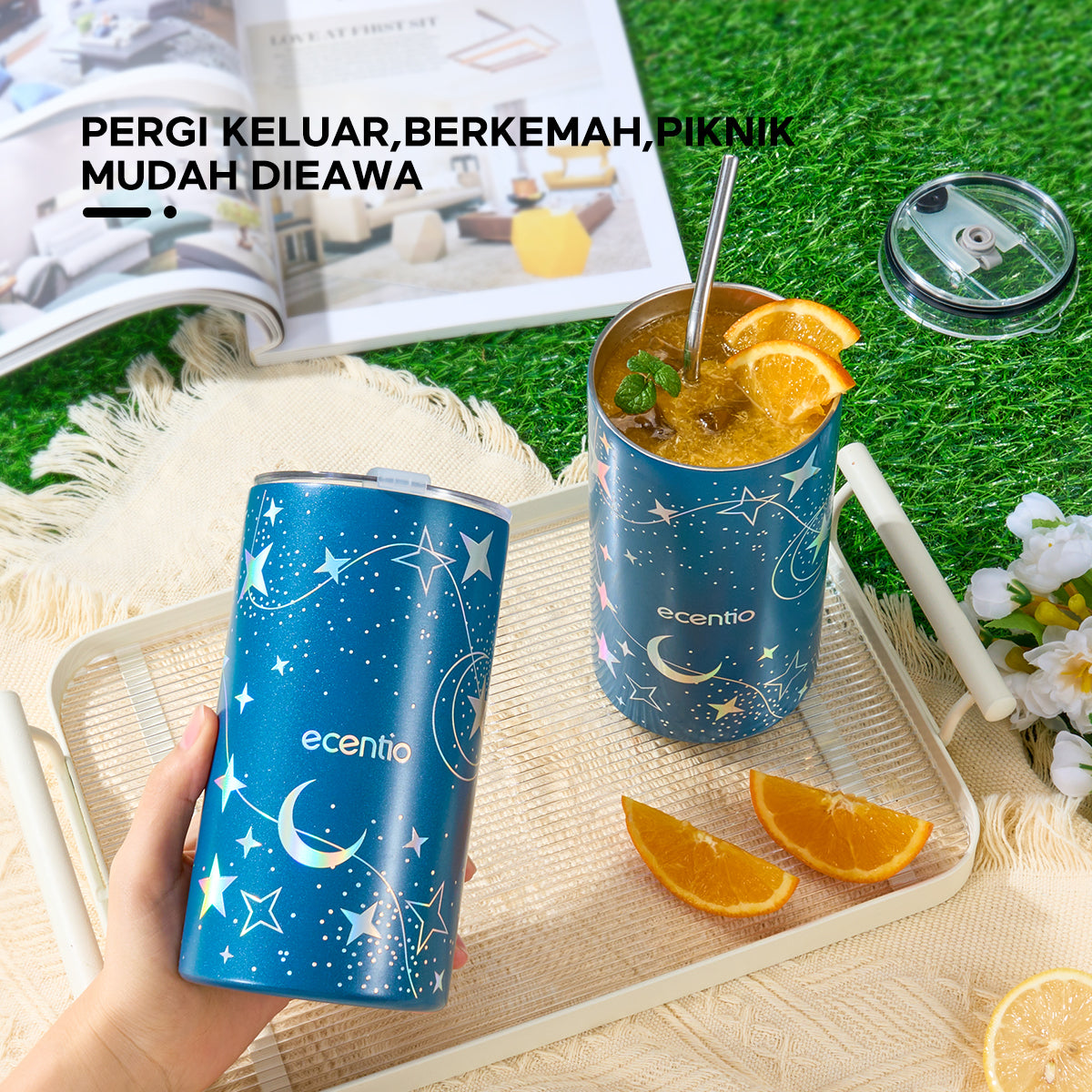 Pemesanan Awal!🌟Piala Stainless Steel ecentio Brilliant Series 600ml - ecentio