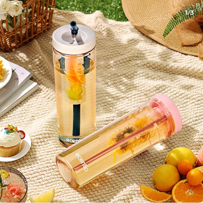 ecentio Botol Minum sedotan Tumbler Infused free stiker 780ML - ecentio