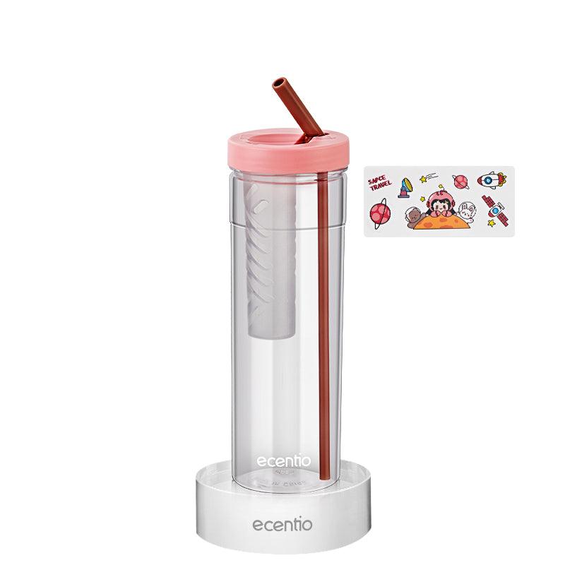 ecentio Botol Minum sedotan Tumbler Infused free stiker 780ML - ecentio