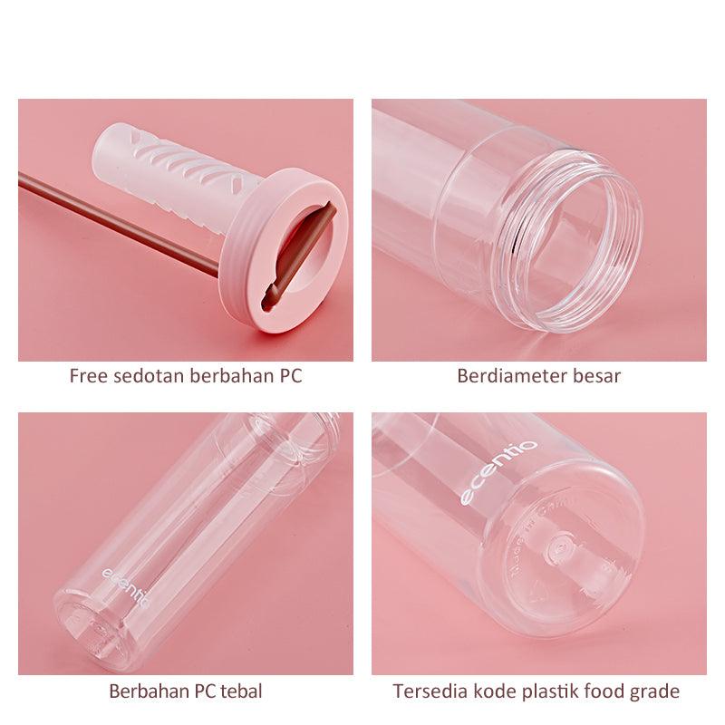 ecentio Botol Minum sedotan Tumbler Infused free stiker 780ML - ecentio
