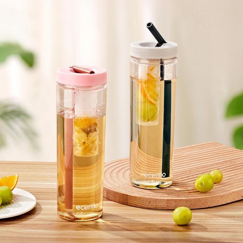 ecentio Botol Minum sedotan Tumbler Infused free stiker 780ML - ecentio