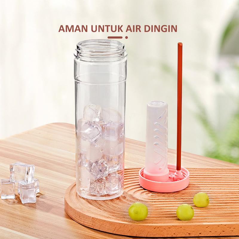 ecentio Botol Minum sedotan Tumbler Infused free stiker 780ML - ecentio