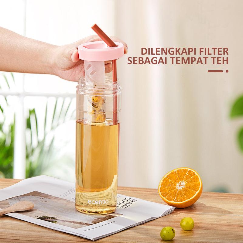 ecentio Botol Minum sedotan Tumbler Infused free stiker 780ML - ecentio