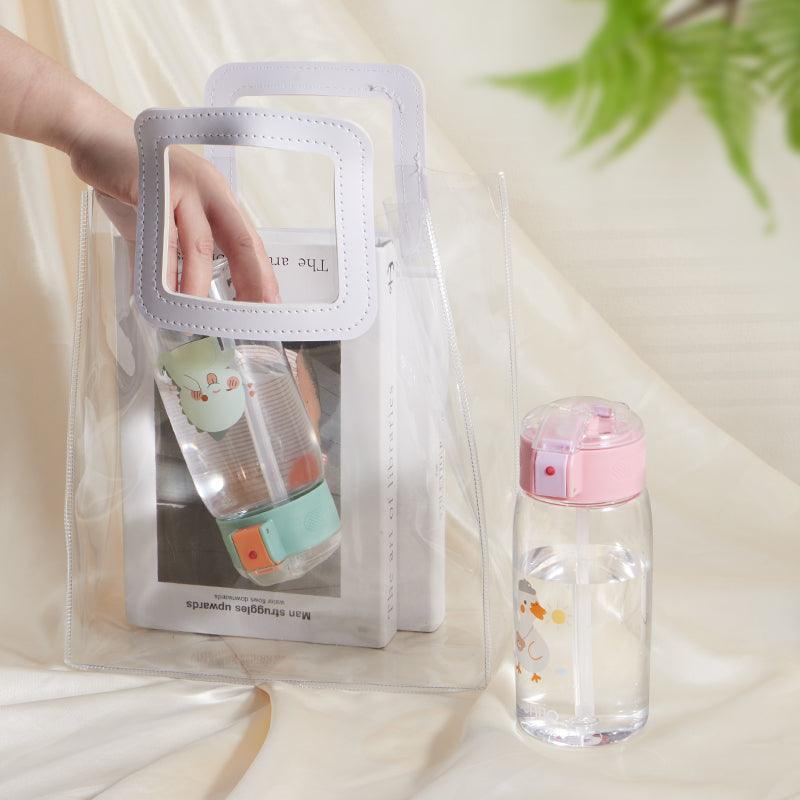 ecentio botol minum anak karakter lucu unik sedotan tumbler BPA Free 500ML - ecentio