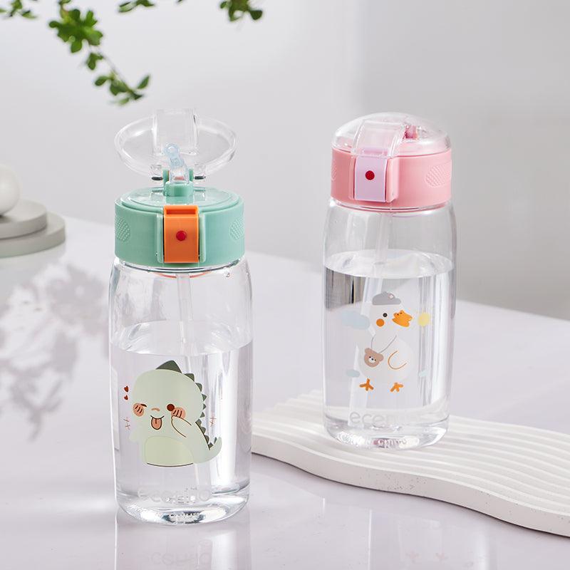 ecentio botol minum anak karakter lucu unik sedotan tumbler BPA Free 500ML - ecentio