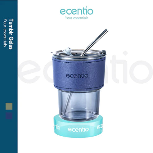 ecentio 1100ml Kotak Bekal Makan BPA Free+Botol Minum Gelas+lunch bag - ecentio