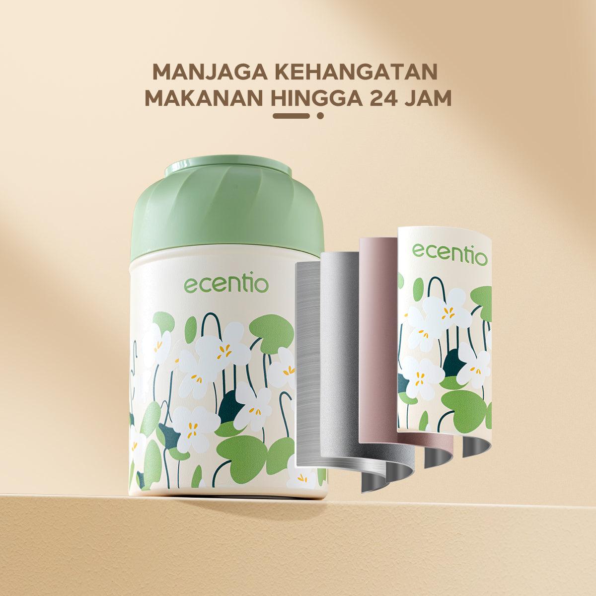 ecentio “Green Whispers” Cangkir Sup Stainless Braised Pots 500ML - ecentio