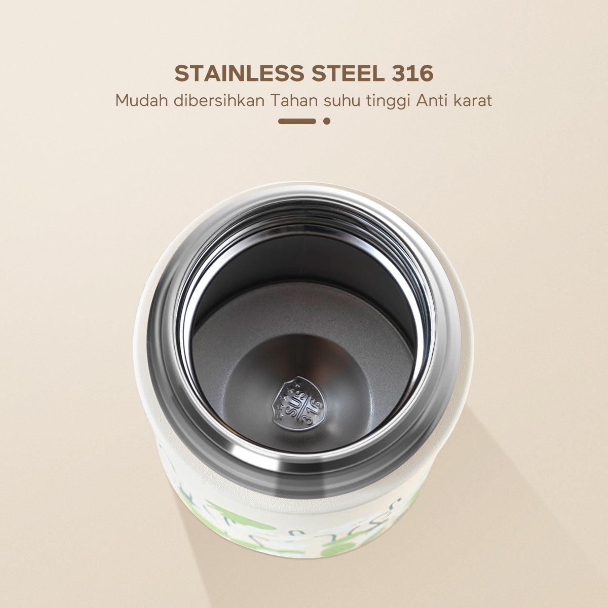 ecentio “Green Whispers” Cangkir Sup Stainless Braised Pots 500ML - ecentio