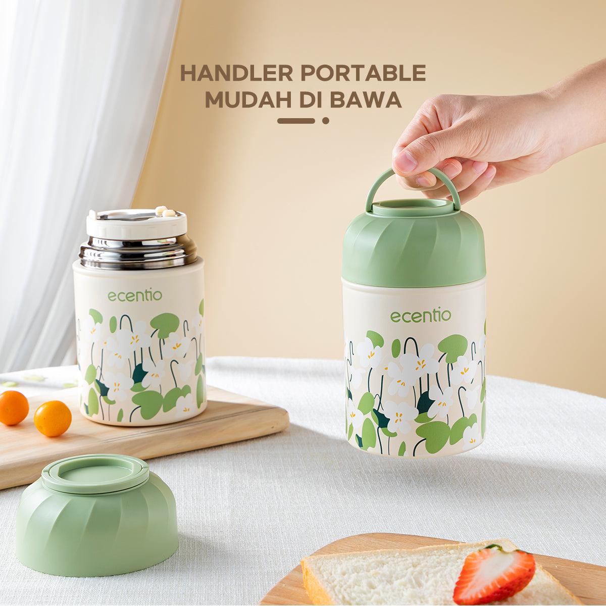 ecentio “Green Whispers” Cangkir Sup Stainless Braised Pots 500ML - ecentio