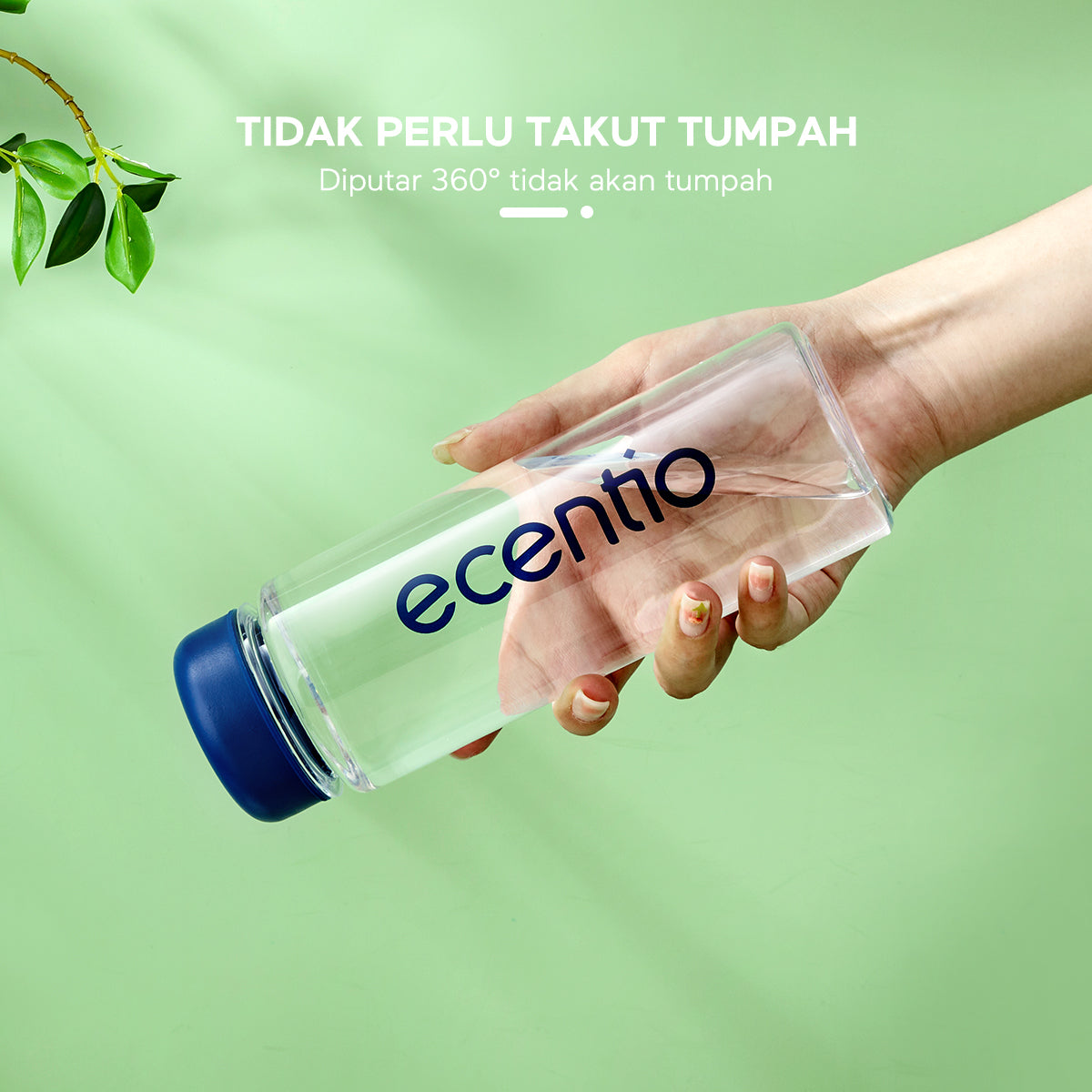 ecentio Tumbler bening Botol Air Minum 500ml - ecentio