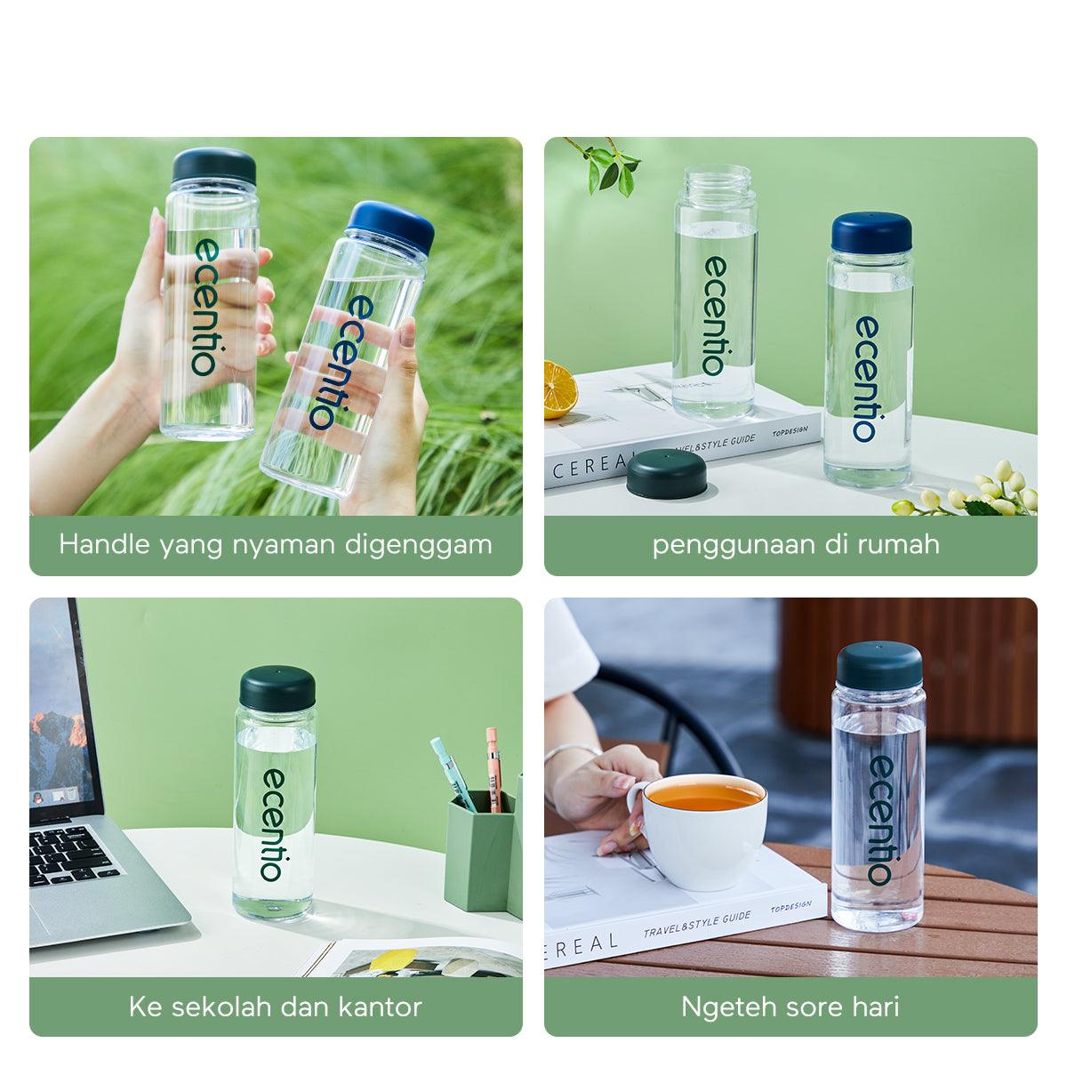 ecentio Tumbler bening Botol Air Minum 500ml
