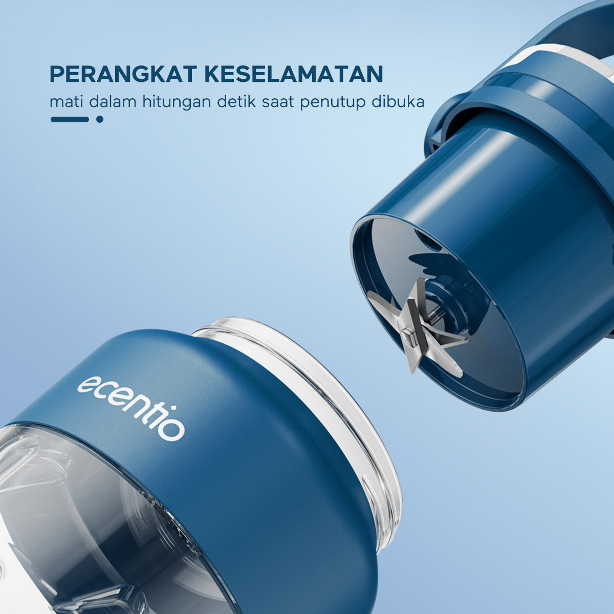 ecentio Juicer portable Blender 8 mata pisau 500ml - ecentio