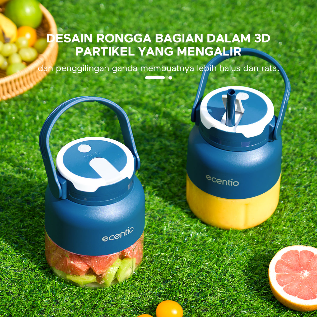 ecentio Juicer portable Blender 8 mata pisau 500ml - ecentio