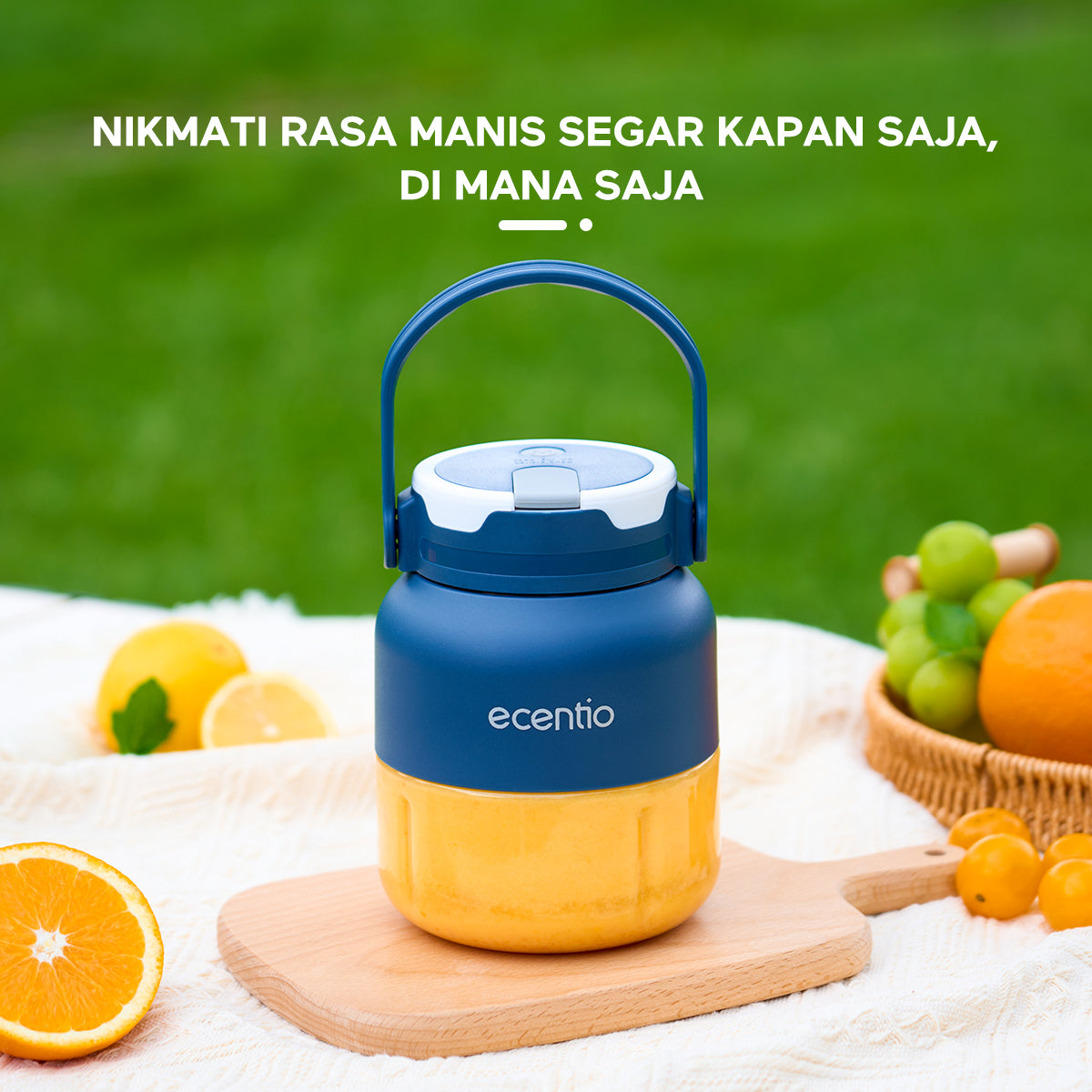 ecentio Juicer portable Blender 8 mata pisau 500ml - ecentio