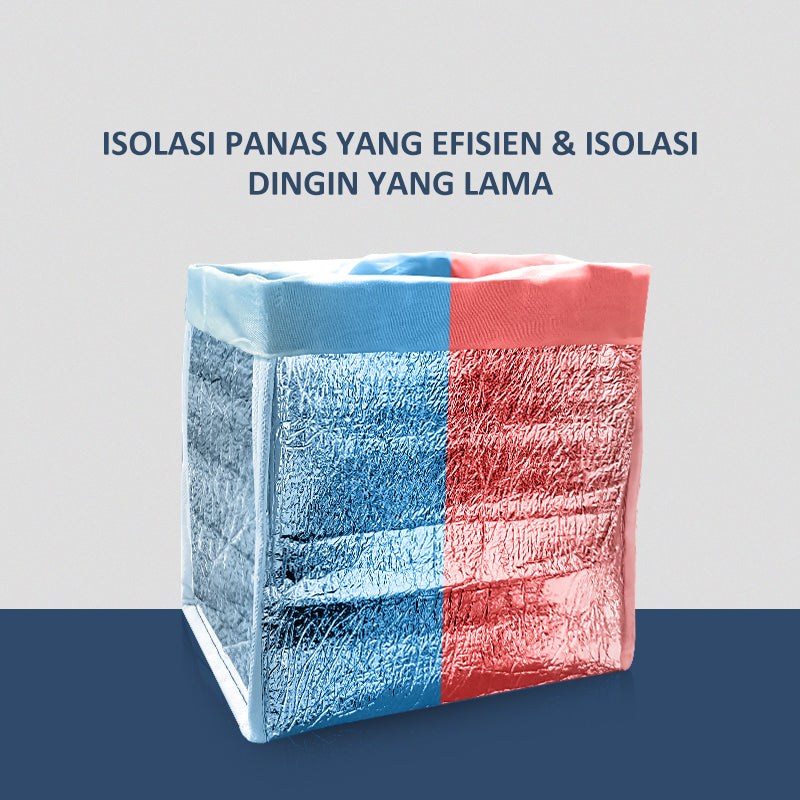 ecentio lunch bag tas bekal alumunium foil tote bag ANTI AIR - ecentio