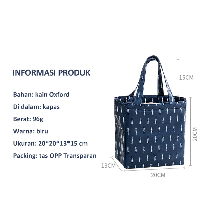 ecentio lunch bag tas bekal alumunium foil tote bag ANTI AIR - ecentio