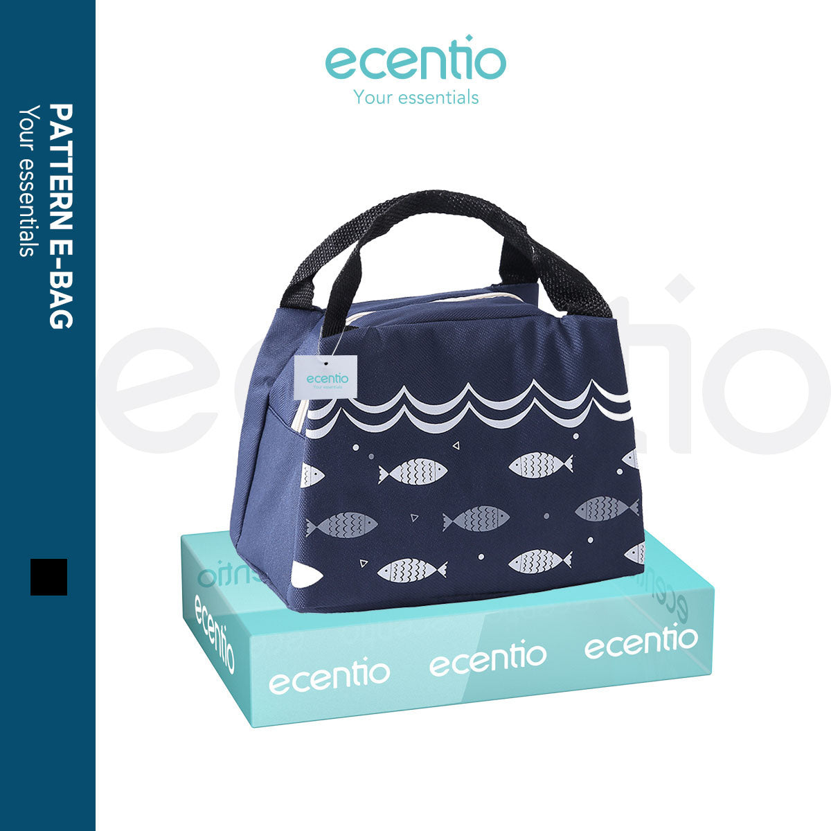 ecentio Lunch Bag Tas Bekal Kotak Makn Bag Lunch Cooler Tas Makanan - ecentio