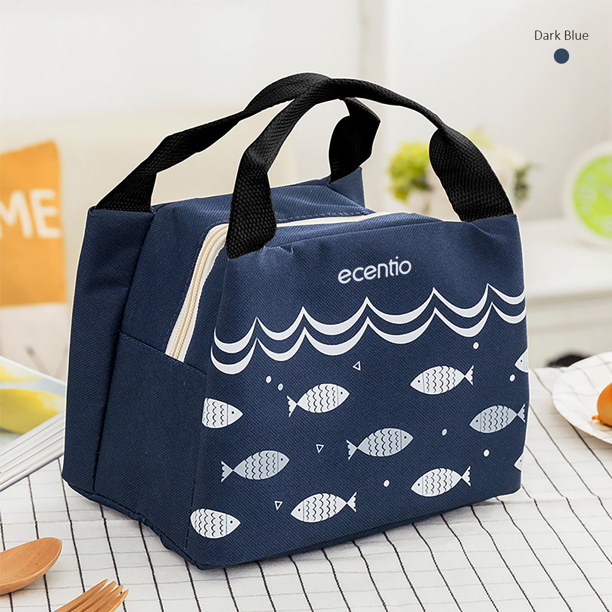 ecentio Lunch Bag Tas Bekal Kotak Makn Bag Lunch Cooler Tas Makanan - ecentio