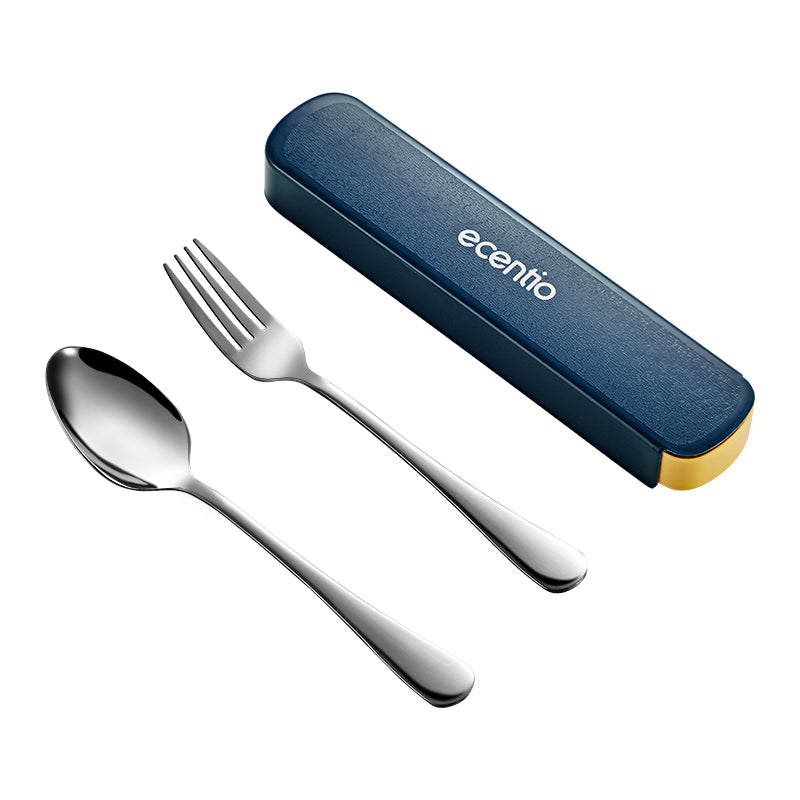 ecentio Alat makan/sendok stainless steel+garpu set/tahan lama - ecentio