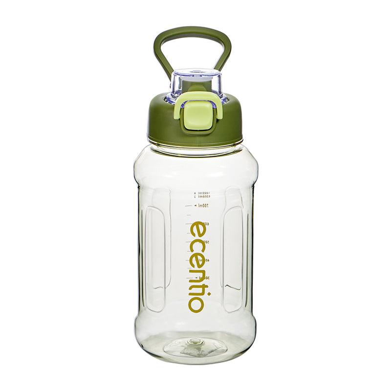 ecentio botol minum 1 liter tumbler bening portable sedotan BPA free - ecentio